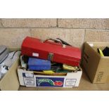 Box of tools, spanners, hammers etc