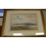F Jacker - watercolour - Glen Capel - On the Solway, signed, framed