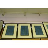 Roger Livingstone - 3 acrylic paintings - Triptych in Blue
