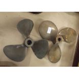 2 Smaller Boat's Propellers approx 8" diameter