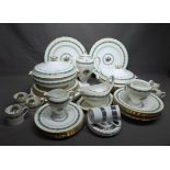 Wedgwood Dinner and Coffee Service "Appledore" Pattern including Two Tureens, Six Dinner Plates, Six