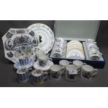 Royal Worcester Boxed Coffee Set of Six Coffee Cans & Saucers together with another Royal