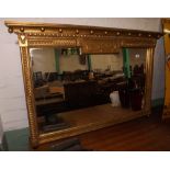 Late 19th Century Georgian Style Over Mantle Mirror 46" wide