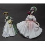 Two Royal Doulton Figures "Spring Morn" modelled by F G Doughty and "Sunday Best" modelled by