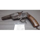 German Made Flare Pistol with serial number 11760 and marked B&E