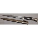 Lee Metford Bayonet with 10" Saw Back Blade and Scabbard