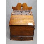 Early 19th Century Mahogany Candle Box with drawer