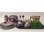 Collection of ceramics to include Imari ware Moorcroft lamp, royal Doulton etc Condition report: see