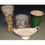 Carlton ware 'Verst Royale' vase, Royal Staffordshire pottery (Wilkinson Ltd.) jardinier, woods