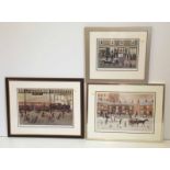 After Helen Bradley - Three framed signed prints Condition report: see terms and conditions