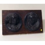 Pair of Victorian papier mache busts of italian Renaissance characters Condition report: see terms