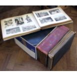 Scrap book of furniture and 6 albums of post cards Condition report: see terms and conditions