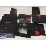 Box of Bentley publicity and marketing brochures, Bentley the Making of a Legend (4 copies), The New