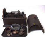 Edison phonograph together with a collection of gramophone components. Condition report: see terms