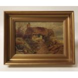 Victorian Thatching oil on canvas Condition report: see terms and conditions