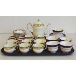 Collingwood coffee service, five Royal Worcester Regency cups and saucers, four Sutherland coffee