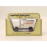 Boxed Matchbox models of Yesteryear "Coca Cola" 1912 Ford model T van. Condition report: see terms