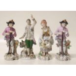 Two pairs of Sitzendorf figures Condition report: see terms and conditions