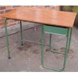 Biddulph Industries Ltd. (Llysfaen, N.Wales), metal/wooden desk. Condition report: see terms and