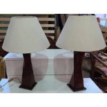 Pair of modern table lamps. Condition report: see terms and conditions