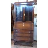 20th century bureau bookcase. Condition report: see terms and conditions