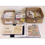 Large collection of stamps and covers in albums, stockbooks and loose. Condition report: see terms