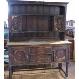 Early 20th century oak dresser. Condition report: see terms and conditions