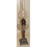 Victorian style oil lamp Condition report: see terms and conditions