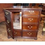 George III style oak television cabinet i nthe form of a chest of drawers. Condition report: see