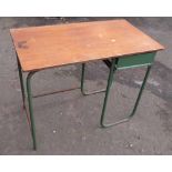 Biddulph Industries Ltd. (Llysfaen, N.Wales), metal/wooden desk. Condition report: see terms and