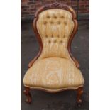 Victorian nursing chair. Condition report: see terms and conditions