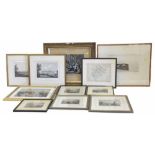 Assortment of various prints, etchings and engravings. Condition report: see terms and conditions