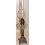 Victorian style oil lamp Condition report: see terms and conditions