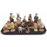 Royal Doulton and Beswick collectables to include four country folk, two Winnie the Pooh figures,