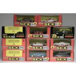 Eleven Matchbox SCX boxed model cars, to include: Jaguar E Vintage Ref.83710, BMW M3 Ref.83700, Seat