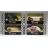 Four Pink Kar boxed cars, to include a Bugatti Type 59 CV007, Auto Union CV011, and two Volkswagen