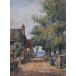 Walter Rossiter (1871-1948), "Bosham, Sussex", signed, titled on verso, watercolour, 35 x 26cm.;