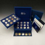 Royal Mint coin box of twenty-nine Diamond Jubilee proof coins of various denominations and