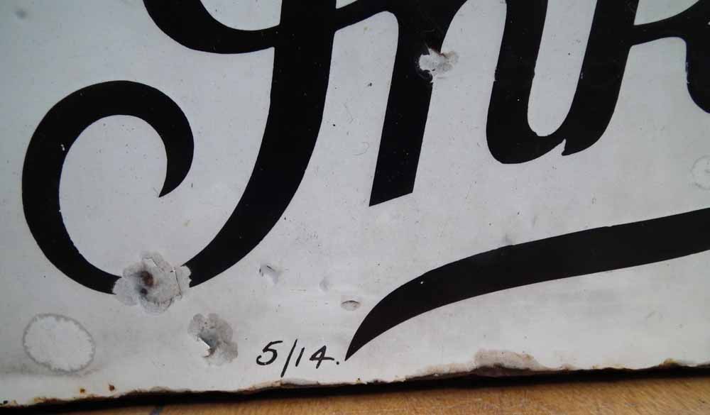 'Stephens Inks' large tin and enamel shop advertising thermometer, signed by Jordan Bilston, - Image 9 of 20