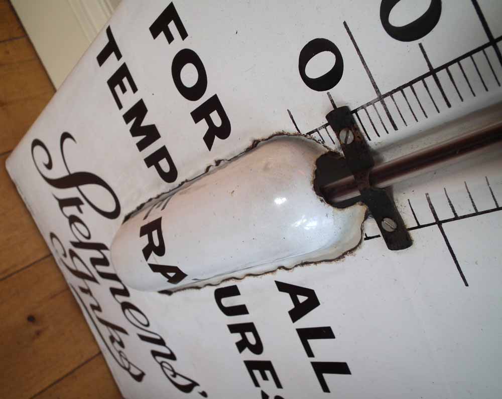 'Stephens Inks' large tin and enamel shop advertising thermometer, signed by Jordan Bilston, - Image 18 of 20