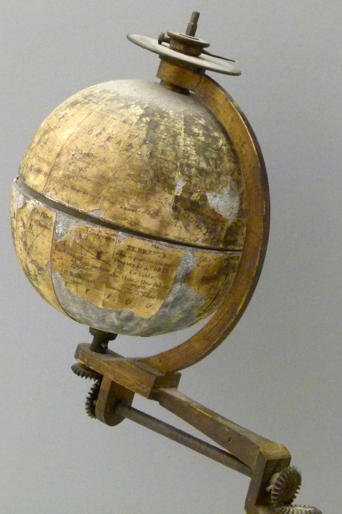 Mechanical tellurium, late 19th century, the Earth printed by J Forest and sold in Paris, the sun' - Image 8 of 19