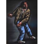 Peter Howson (1958-), Tramp, signed, pastel, 28 x 20cm.; 11 x 8in. Artists' Resale Right (droit de