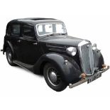 1939 Wolseley 10 Saloon, 'barn find', non runner, V5 no history. Registration: EBY 545, chassis