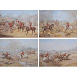 English School, 19th century, Sporting scenes, unsigned, with gallery labels - 'Arthur Ackermann &