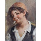 Felix Vally (1866-1954), Portrait of a boy, signed, oil on canvas, 38 x 28.5cm.; 15 x 11.25in.