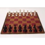 Ceramic chess set Condition report: see terms and conditions