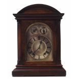 19th century walnut cased 8-day bracket clock. Condition report: see terms and conditions