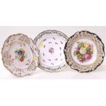 Royal Cauldon cabinet plated signed S. Pope, also two other plates. Condition report: see terms