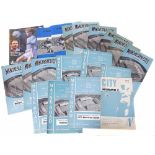 16 Manchester City programmes (1960-1993) and two FA 1966-1967 season reviews. Condition report: see