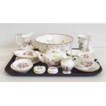 Wedgwood 'Bianca' bowl (2nd), Coalport 'Junetime' ware, Coalport 'Paradise' dish etc Condition